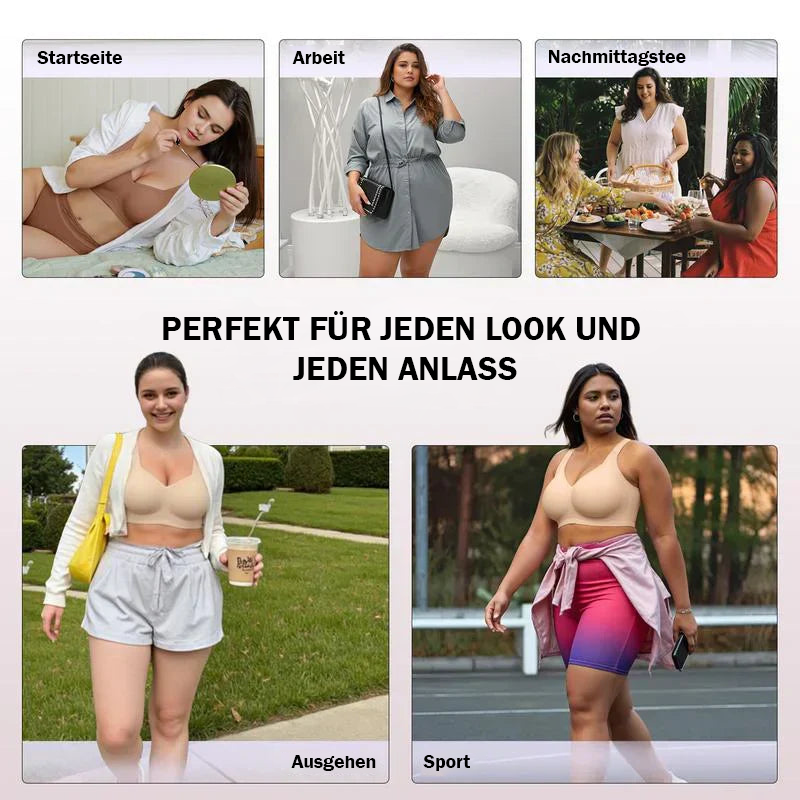 🔥 Nur für kurze Zeit! Damen Push-Up BH ohne Bügel (Deep-V) – Der unsichtbare & ultra-bequeme T-Shirt BH