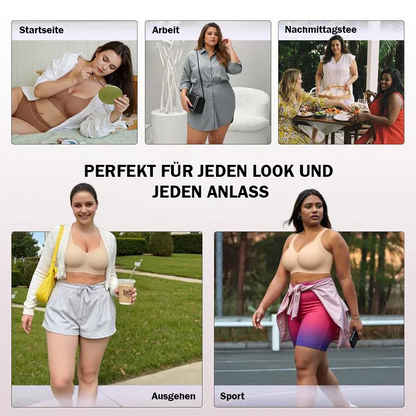 🔥 Nur für kurze Zeit! Damen Push-Up BH ohne Bügel (Deep-V) – Der unsichtbare & ultra-bequeme T-Shirt BH