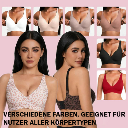 🔥 Nur für kurze Zeit! Damen Push-Up BH ohne Bügel (Deep-V) – Der unsichtbare & ultra-bequeme T-Shirt BH